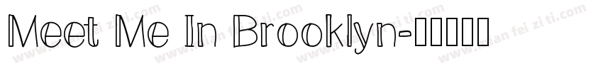 Meet Me In Brooklyn字体转换